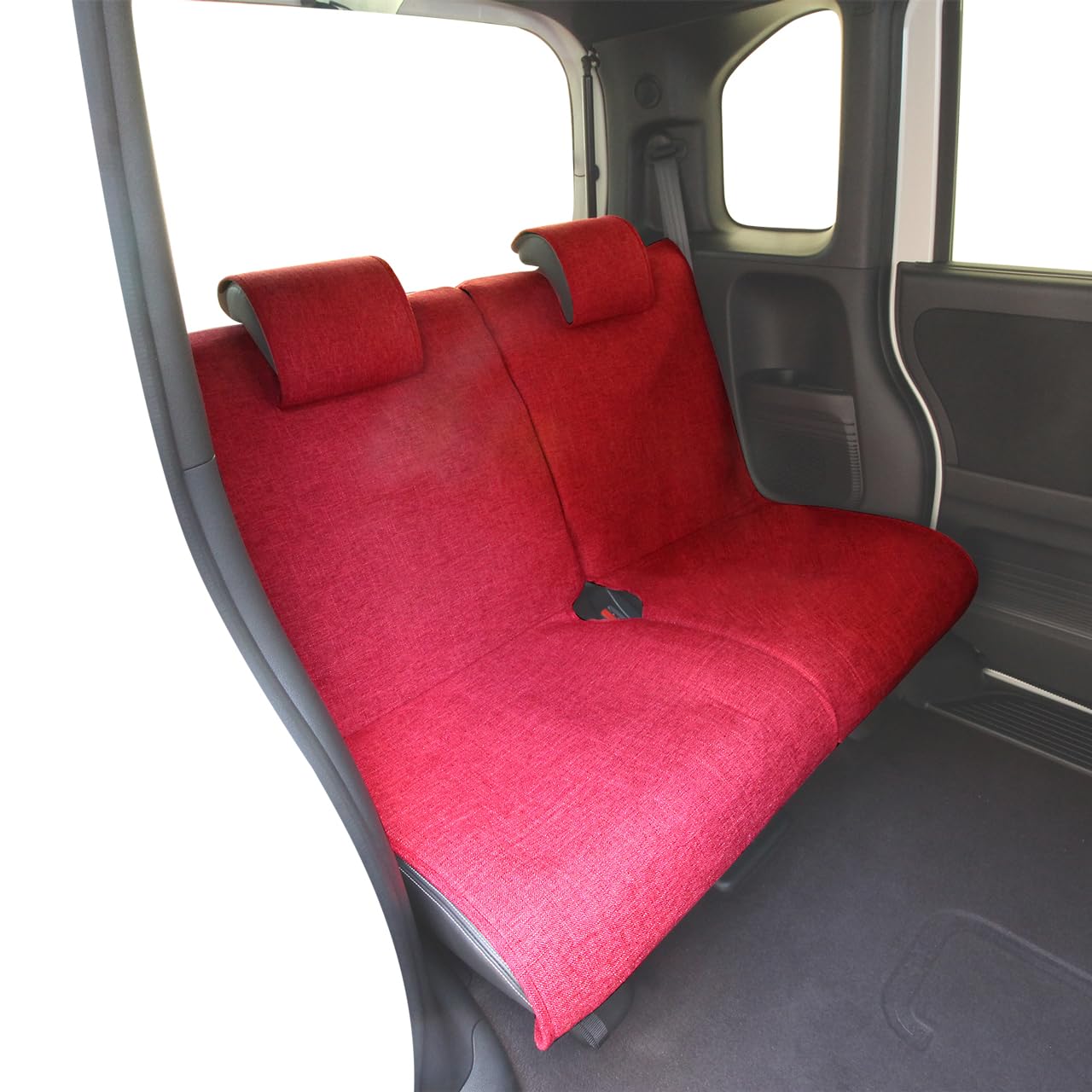 Nishiki Sangyo AM-7371 Rear Seat Cover, Linen-Like Fabric, One